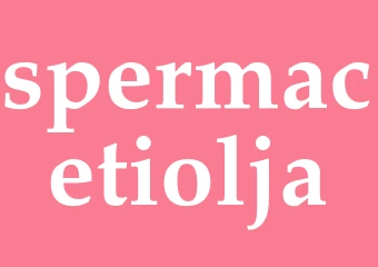 Synonym spermacetiolja