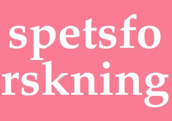 Synonym spetsforskning
