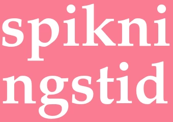 Synonym spikningstid