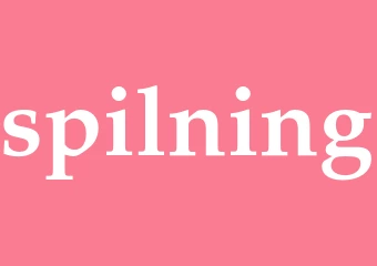 Synonym spilning