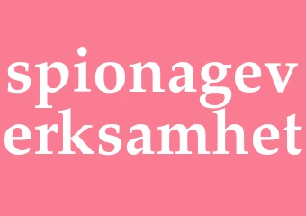 Synonym spionageverksamhet