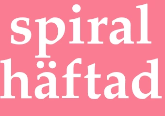 Synonym spiralhäftad
