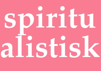Synonym spiritualistisk