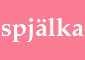 Synonym spjälka