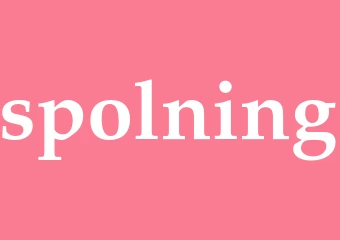 Synonym spolning