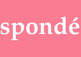 Synonym spondé