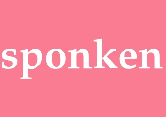 Synonym sponken