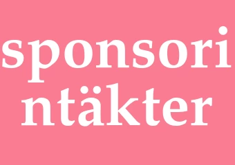 Synonym sponsorintäkter