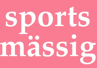 Synonym sportsmässig