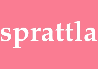 Synonym sprattla