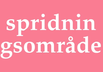 Synonym spridningsområde