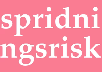 Synonym spridningsrisk