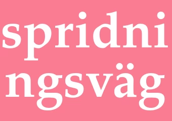 Synonym spridningsväg