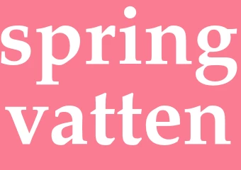 Synonym springvatten