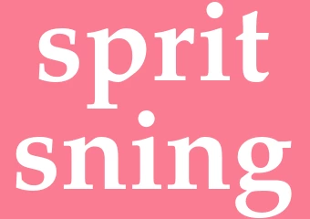 Synonym spritsning