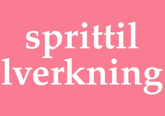 Synonym sprittillverkning