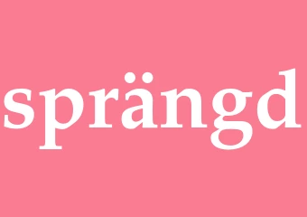 Synonym sprängd