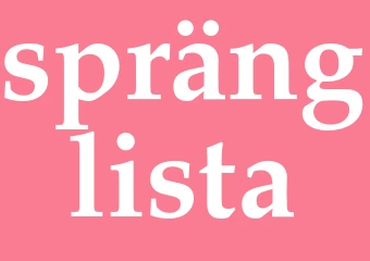 Synonym spränglista