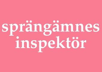 Synonym sprängämnesinspektör