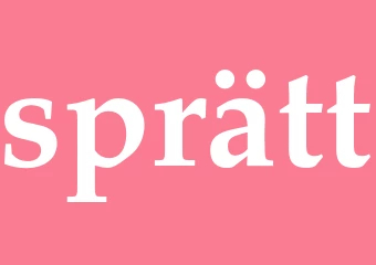 Synonym sprätt