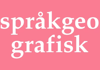 Synonym språkgeografisk