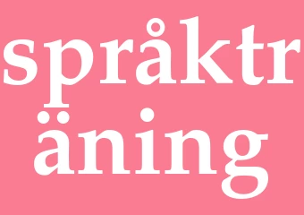 Synonym språkträning