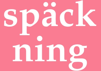 Synonym späckning