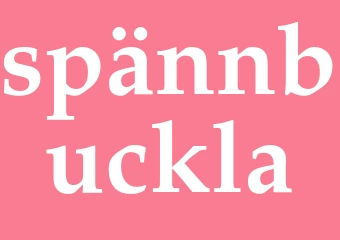 Synonym spännbuckla