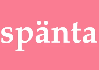 Synonym spänta