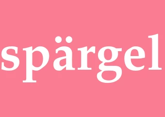 Synonym spärgel
