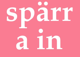 Synonym spärra in