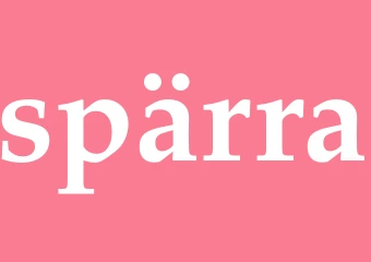 Synonym spärra