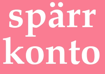 Synonym spärrkonto