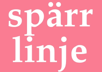 Synonym spärrlinje