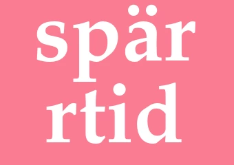 Synonym spärrtid