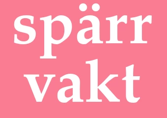Synonym spärrvakt