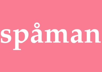 Synonym spåman