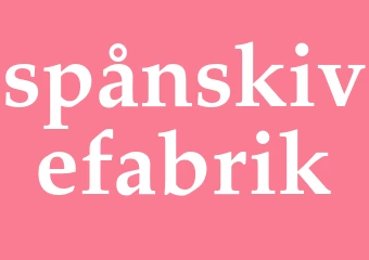 Synonym spånskivefabrik