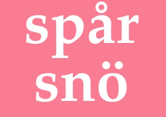 Synonym spårsnö