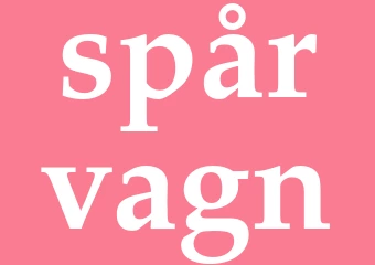 Synonym spårvagn