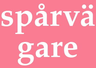 Synonym spårvägare
