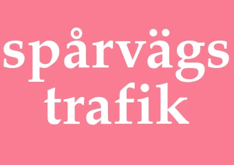 Synonym spårvägstrafik