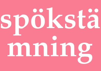 Synonym spökstämning