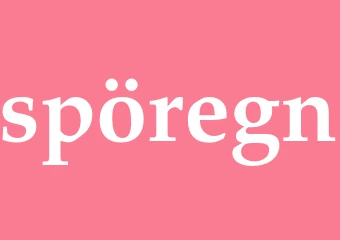 Synonym spöregn