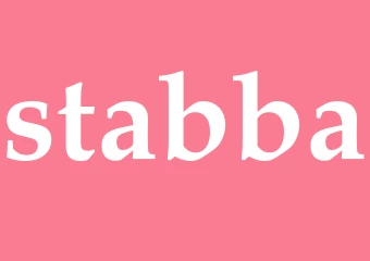 Synonym stabba