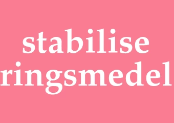 Synonym stabiliseringsmedel