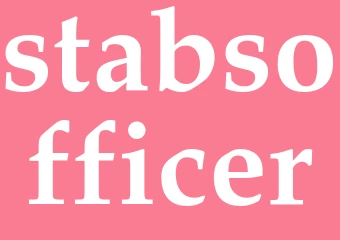 Synonym stabsofficer