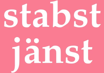 Synonym stabstjänst