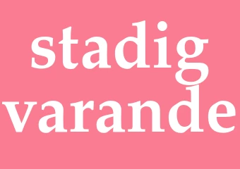 Synonym stadigvarande