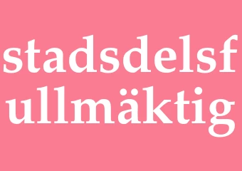Synonym stadsdelsfullmäktig
